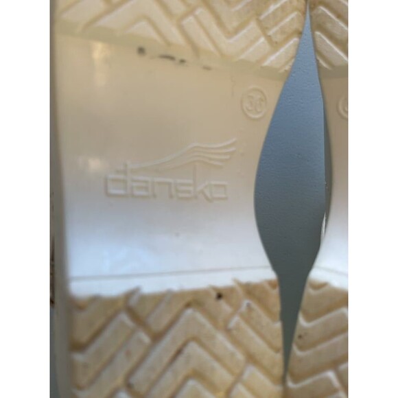 DANSKO Clogs Slip On Comfort Nurse Nursing Shoes White Leather Size 36 5.5-6 - Picture 7 of 7